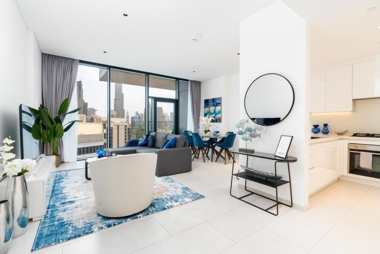 Ultimate Stay / 4 Beds / Burj Khalifa View / Ultra Modern / Business Bay Dubai Esterno foto