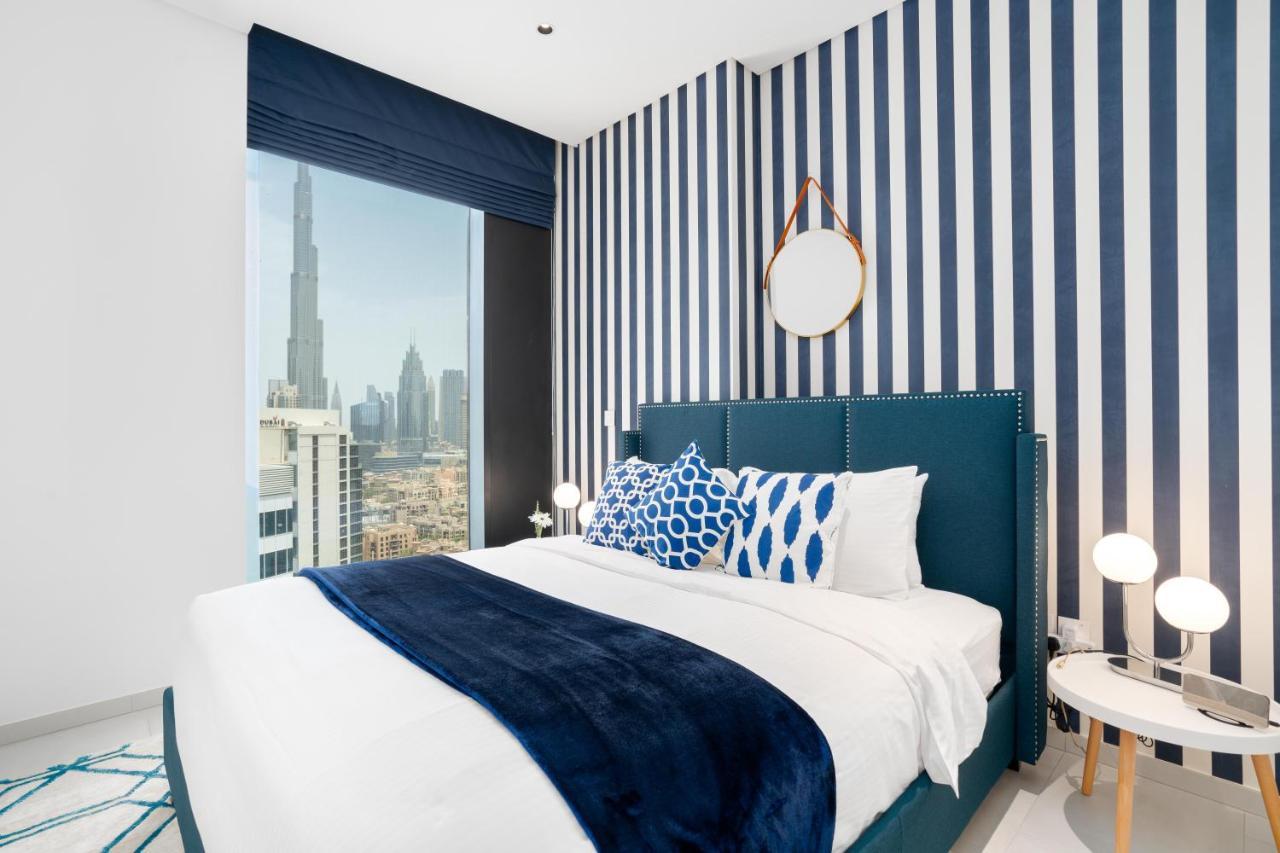 Ultimate Stay / 4 Beds / Burj Khalifa View / Ultra Modern / Business Bay Dubai Esterno foto